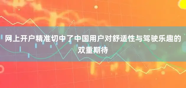 网上开户精准切中了中国用户对舒适性与驾驶乐趣的双重期待